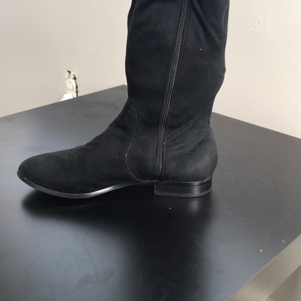 Knee high flat boots